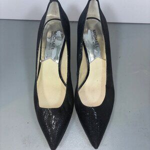 Michael Kors Black Sequin Pointed Toe Flats